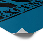 No Excuses Athlete Training Motivation Distressed  ポスター (角)