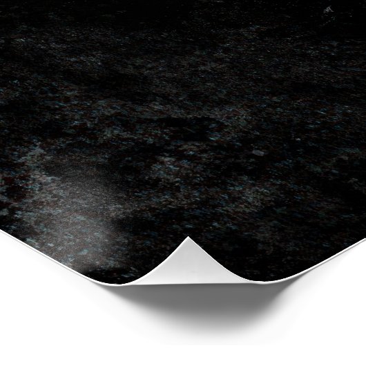 No Excuses - Glitch Effect Motivational Art Print ポスター (コーナー)