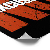 No Excuses Inspirational Saying Motivational Gym W ポスター (角)