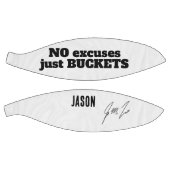 No Excuses Just Buckets – Personalized Motivationa バスケットボール (パネル)