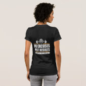 No Excuses Just Results Motivation Gym Discipline  Tシャツ (裏面フル)