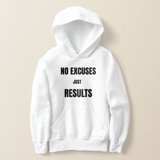 No Excuses. Just Results.T-Shirt (レイダウン)