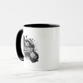 No Excuses Mug – Bold Motivational Coffee Cup マグカップ (正面左)