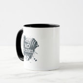 No Excuses Mug – Bold Motivational Coffee Cup マグカップ (正面左)