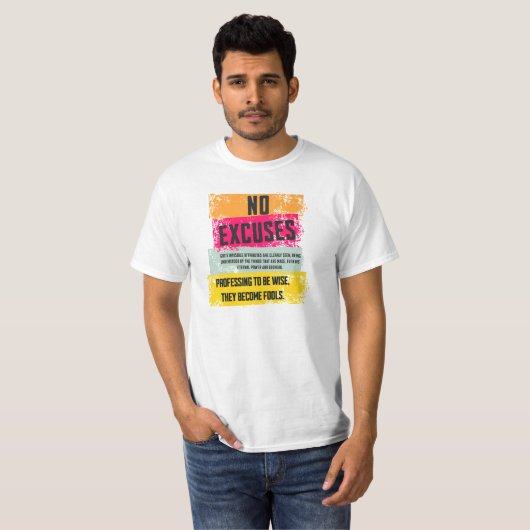 No Excuses shirt Tシャツ (正面フル)
