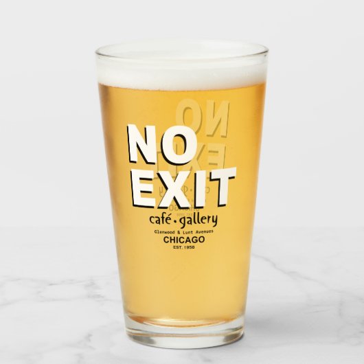 No Exit Cafe, Gallery, Chicago.1958年 タンブラーグラス (ドリンク正面)
