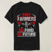 No Farmers No Food No Future Farmer Demo Protest S Tシャツ (デザイン正面)