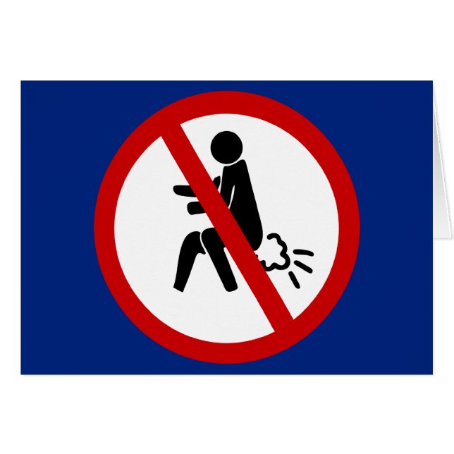 NO FARTING ⚠タイおもしろいトイレのサイン⚠ (正面横)