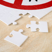 NO FARTING ⚠タイおもしろいトイレのサイン⚠ ジグソーパズル (側面)