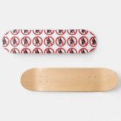 NO FARTING ⚠タイおもしろいトイレのサイン⚠ スケートボード (横)