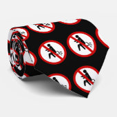 NO FARTING ⚠タイおもしろいトイレのサイン⚠ ネクタイ (ロール)