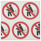 NO FARTING ⚠タイおもしろいトイレのサイン⚠ ファブリック (見本)