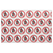 NO FARTING ⚠タイおもしろいトイレのサイン⚠ ファブリック (ファットクウォーター)