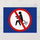NO FARTING ⚠タイおもしろいトイレのサイン⚠ ポストカード (正面)