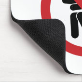 NO FARTING ⚠タイおもしろいトイレのサイン⚠ マウスパッド (コーナー)