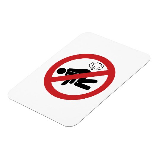 NO FARTING ⚠タイおもしろいトイレのサイン⚠ マグネット (左側)