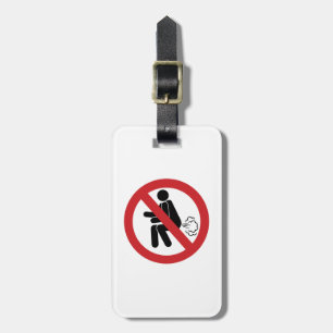 NO FARTING ⚠タイおもしろいトイレのサイン⚠ ラゲッジタグ