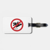 NO FARTING ⚠タイおもしろいトイレのサイン⚠ ラゲッジタグ (裏面横)