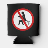 NO FARTING ⚠タイおもしろいトイレのサイン⚠ 缶クーラー (正面)