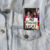 No Fasist USA政治ボユニークタン 缶バッジ (インサイチュ)