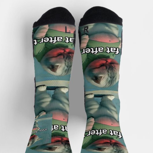 no fat after that ソックス (上部)