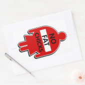 No Fat Chicksステッカー 長方形シール (封筒)