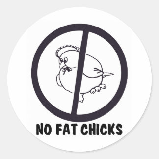 NO-FAT-CHICKS-0995 ラウンドシール