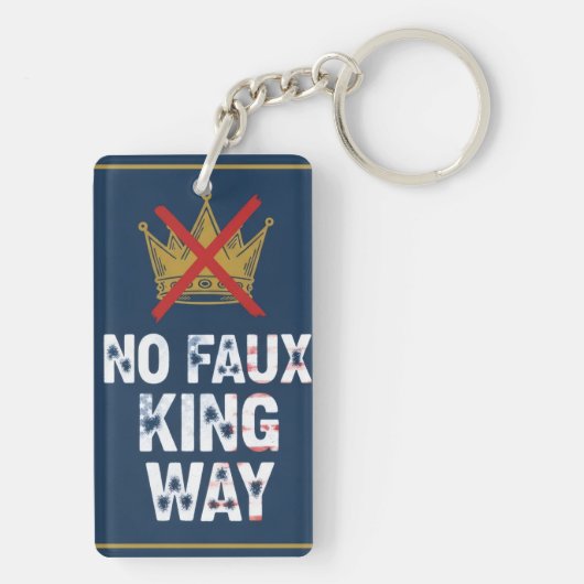 No Faux King Way キーホルダー (裏面)