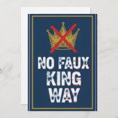 No Faux King Way 招待状 (正面/裏面)