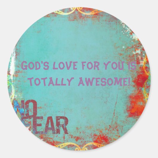 No Fearシール ラウンドシール (正面)