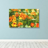 No Fear in Love Bible Verse Christian Flower Photo キャンバスプリント (インサイチュ (ウッドフロア))