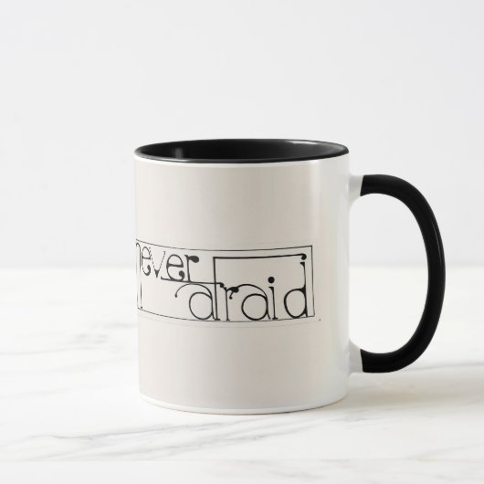 No Fear Mug /黒アクセント マグカップ (右)