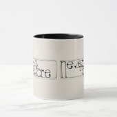 No Fear Mug /黒アクセント マグカップ (中央)