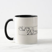 No Fear Mug /黒アクセント マグカップ (左)