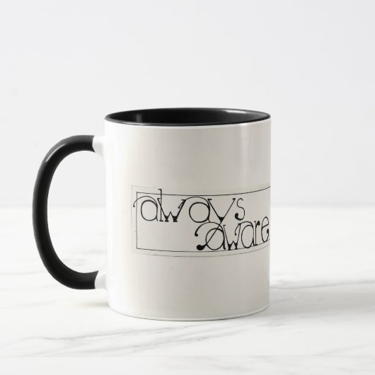 No Fear Mug /黒アクセント マグカップ (左)