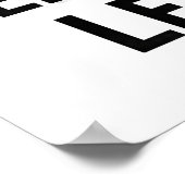 No Feelings Left Bold Typography Poster Dark Humor ポスター (角)