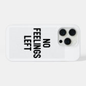 No Feelings Left Funny Phone Case iPhoneケース (裏面横)