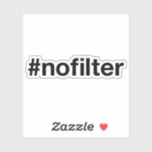 NO FILTERハッシュタグ シール (シート)
