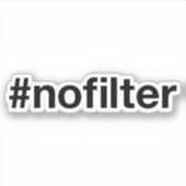 NO FILTERハッシュタグ シール (正面)