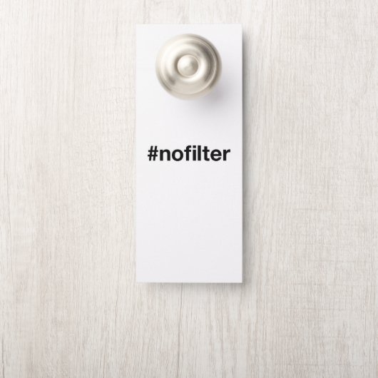 NO FILTERハッシュタグ ドアノブサイン (ノブ)