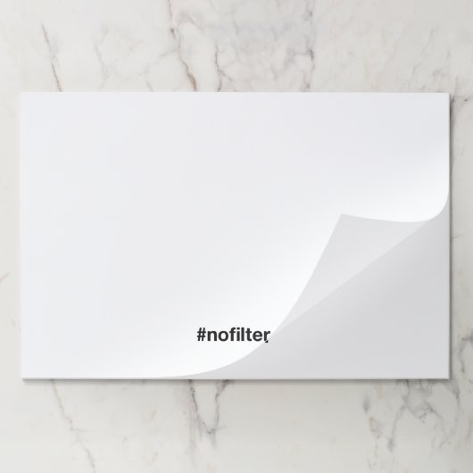 NO FILTERハッシュタグ ペーパーパッド (折り畳み)