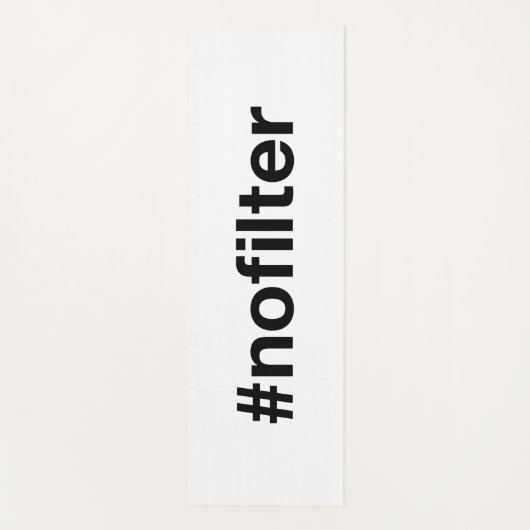 NO FILTERハッシュタグ ヨガマット (正面)