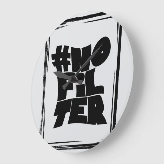 #no Filter ラージ壁時計 (傾斜)