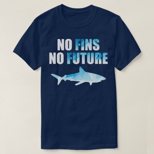 No Fin未来救のサメFinning Sha Tシャツ (デザイン正面)