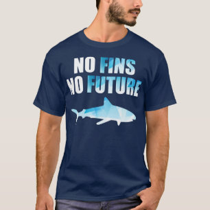 No Fin未来救のサメFinning Sha Tシャツ