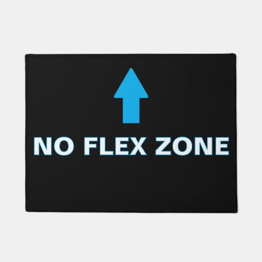 ''No Flex Zone'' Doormat ドアマット (正面)