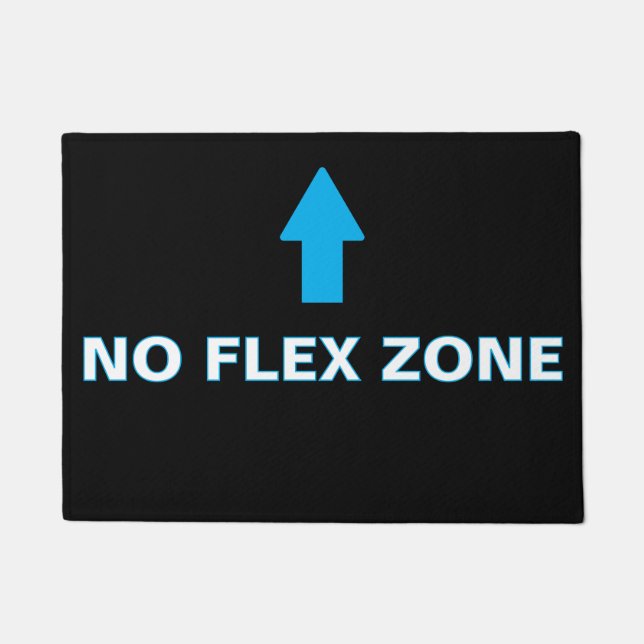 ''No Flex Zone'' Doormat ドアマット (正面)