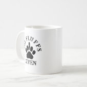 No Fluffs Given Funny Dog Owner Humor Quote コーヒーマグカップ (正面左)