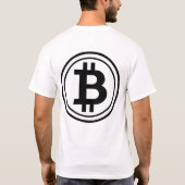 NO FOMOビットコイン暗号Tシャツ Tシャツ (裏面)