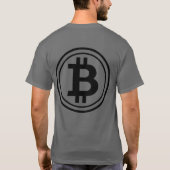 NO FOMO ビットコイン暗号通貨Tシャツ Tシャツ (裏面)